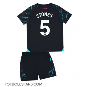 Manchester City John Stones #5 Replika Tredje Tröja Barn 2023-24 Kortärmad (+ Korta byxor)